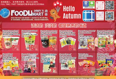 FoodyMart (HWY7) Flyer October 11 to 17