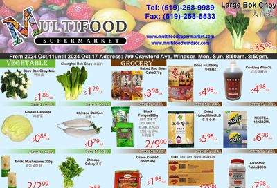 MultiFood Supermarket Flyer October 11 to 17