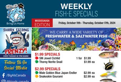 Big Al's (Mississauga) Weekly Specials October 11 to 17