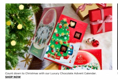 Godiva Canada: Sale + Free Shipping on Order $45+ with Code