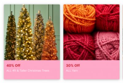 Michaels Canada The Big Thanksgiving Sale: Save 50% Off Holiday Craft, Halloween Décor + 40% Off Christmas Trees + Holidays Items, Buy One Get One FREE + More