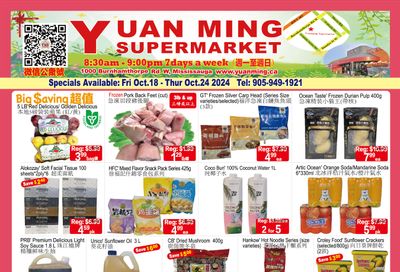 Yuan Ming Supermarket Flyer October 18 to 24