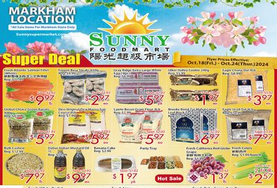 Sunny Foodmart (Markham) Flyer October 18 to 24