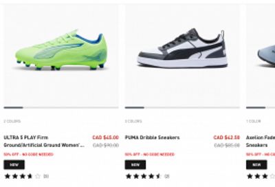 Puma Canada Holiday Deals: Save 50% Off Shoes + 2 for $30 Tees + More