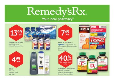 Remedy's RX Monthly Flyer October 25 to November 28