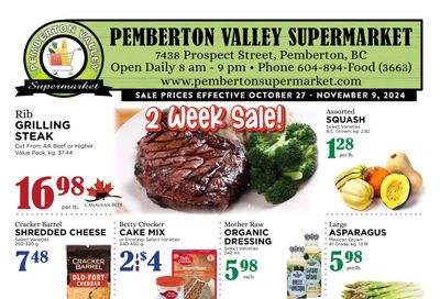 Pemberton Valley Supermarket Flyer October 27 to November 9