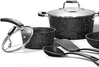 Amazon Canada Deals: Save 43% on Non-Stick Cookware Set + 50% on 8ft Inflatable Christmas Snowman Using Coupon+ More