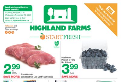 Highland Farms Flyer October 31 to November 13