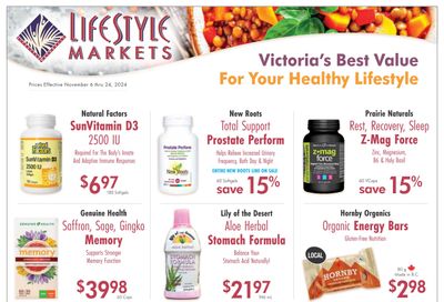 Lifestyle Markets Flyer November 6 to 24