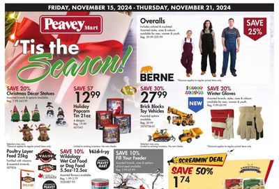 Peavey Mart Flyer November 15 to 21