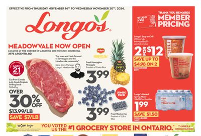 Longo's (Meadowvale) Flyer November 14 to 20