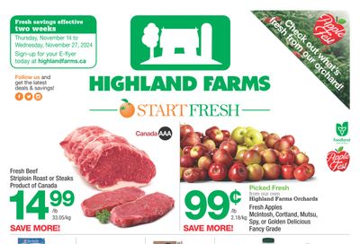 Highland Farms Flyer November 14 to 27