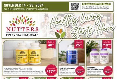 Nutters Everyday Naturals Flyer November 14 to 23