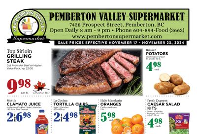 Pemberton Valley Supermarket Flyer November 17 to 23