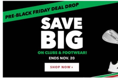 Golf Town Canada: Pre-Black Friday Sale