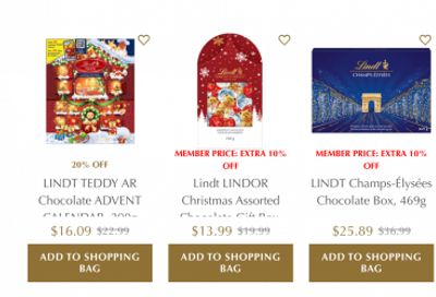 Lindt Chocolate Canada Early Black Friday Sale: Get up to $15 off Pick & Mix, 20% off Christmas and Boxes and More