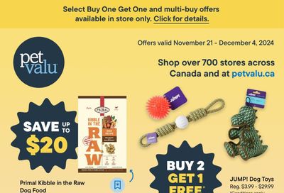 Pet Valu Flyer November 21 to December 4