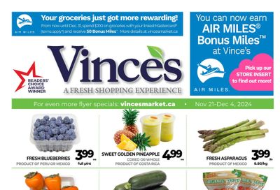 Vince's Market Flyer November 21 to December 4