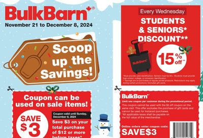 Bulk Barn Flyer November 21 to December 8