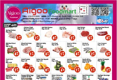 Aigoo Foodmart Flyer November 22 to 28