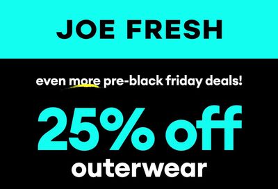 Joe Fresh Flyer November 21 to 28