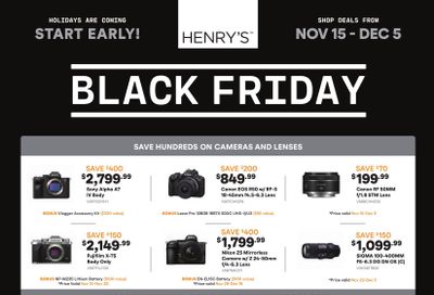 Henry's Flyer November 15 to December 5