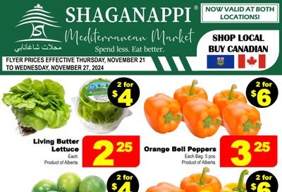 Shaganappi Mediterranean Market Flyer November 21 to 27