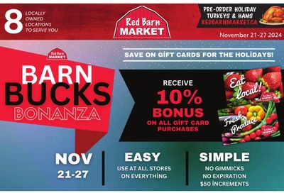 Red Barn Market Flyer November 21 to 27