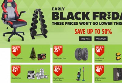 Canadian Tire Early Black Friday Deals + $30 CT Bonus Money When You Spend $150 or More November 22nd