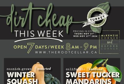 The Root Cellar Flyer November 21 to 27