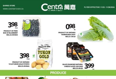 Centra Foods (Barrie) Flyer November 22 to 28