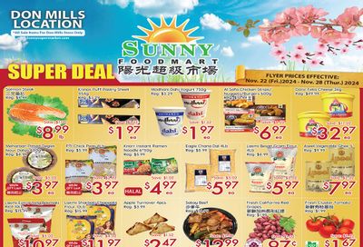 Sunny Foodmart (Don Mills) Flyer November 22 to 28