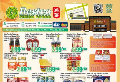 BestCo Food Mart (Ajax) Flyer November 22 to 28