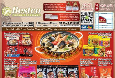 BestCo Food Mart (Scarborough) Flyer November 22 to 28