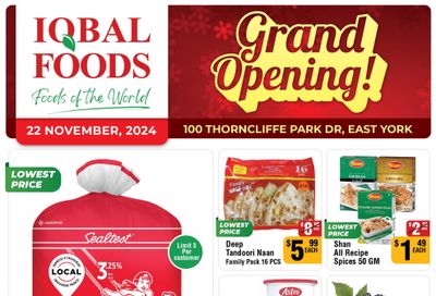 Iqbal Foods (East York) Flyer November 22 to December 1