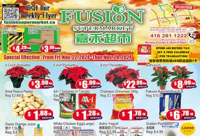 Fusion Supermarket Flyer November 22 to 28