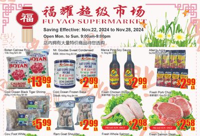 Fu Yao Supermarket Flyer November 22 to 28