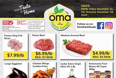 Oma Fresh Foods Flyer November 22 to 28