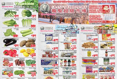 Grant's Food Mart Flyer November 22 to 28