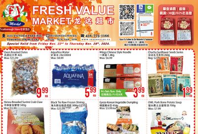 Fresh Value (Scarborough) Flyer November 22 to 28