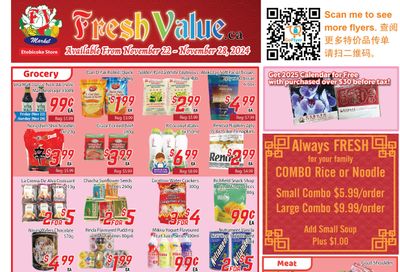 Fresh Value (Etobicoke) Flyer November 22 to 28