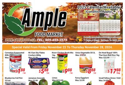 Ample Food Market (Brampton) Flyer November 22 to 28