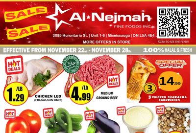 Alnejmah Fine Foods Inc. Flyer November 22 to 28