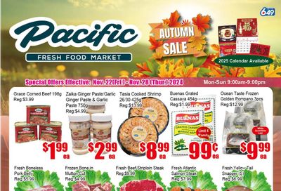 Pacific Fresh Food Market (Pickering) Flyer November 22 to 28