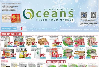 Oceans Fresh Food Market (Mississauga) Flyer November 22 to 28