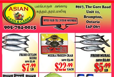 Asian Cash & Carry Flyer November 22 to 28