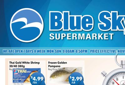 Blue Sky Supermarket (North York) Flyer November 22 to 28