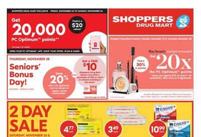 Shoppers Drug Mart (ON) Flyer November 23 to 29