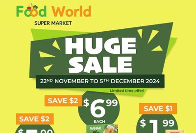 Food World Supermarket Flyer November 22 to December 5