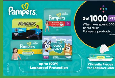 Sobeys Ontario: 1,000 Points When You Spend $50 on Pampers Products + Gift Card Offers + More